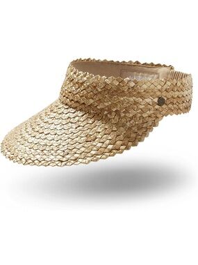 Hemlock straw visor in Honeycomb